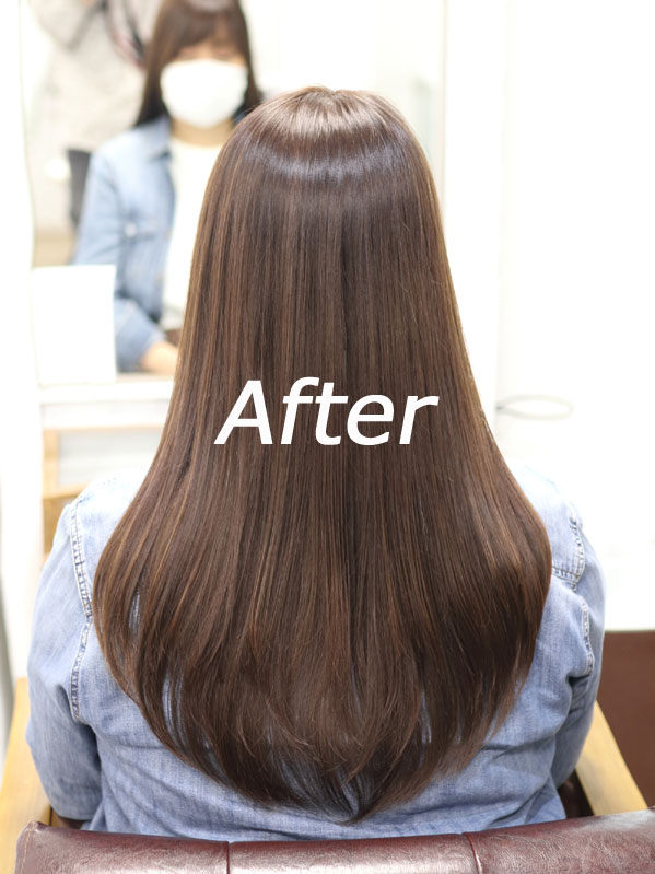 台北大安區仁愛路A Relax Hair日系美髮髮廊髪質改善護髮做完後圖片