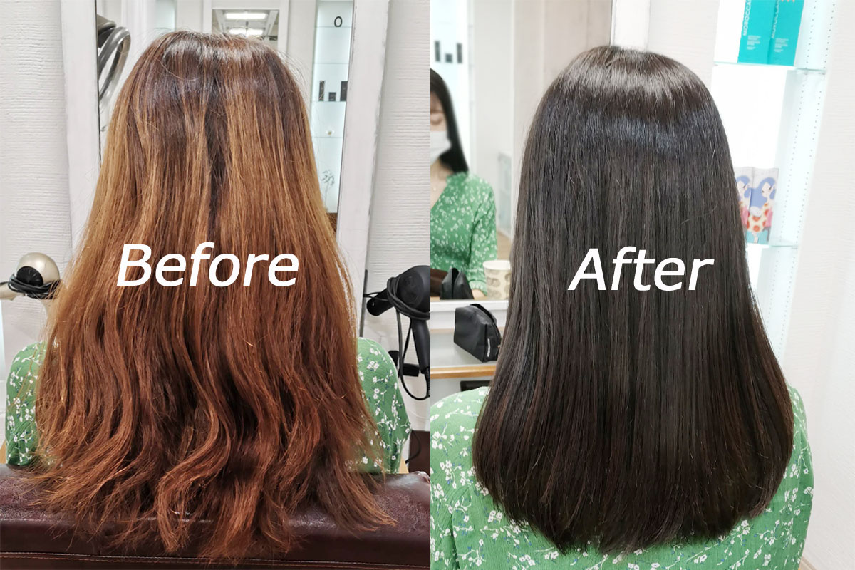 台北大安區仁愛路A Relax Hair日系美髮沙龍髪質改善護髮Before and After圖片1