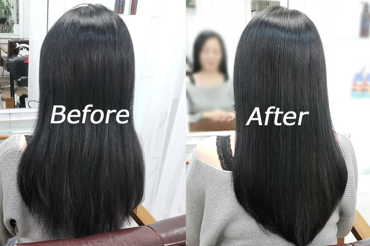 台北松山區Relax hair日系美髮沙龍髪質改善護髮Before and After圖片2